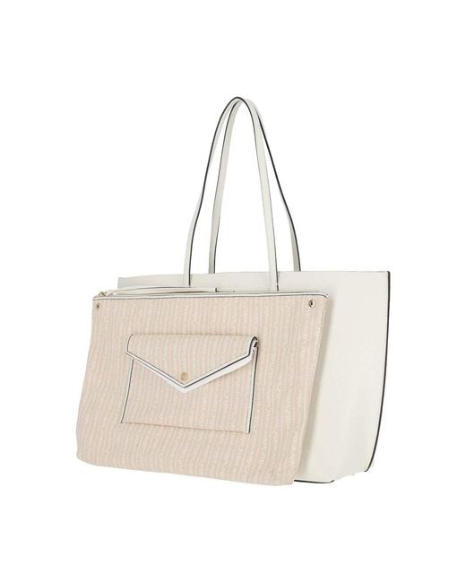 Tory Burch White Perry Tote Bag