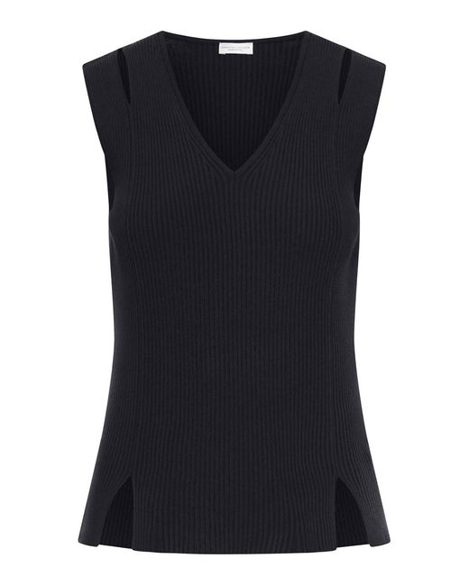Roberto Collina Black Sleeveless Top