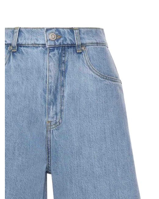 Coperni Blue Denim Bermuda Shorts