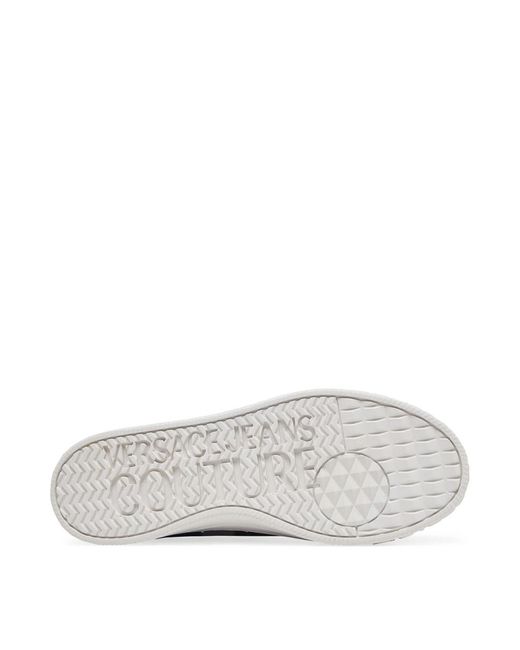 Versace Jeans Couture Blue Court Baroque Emblem Sneakers