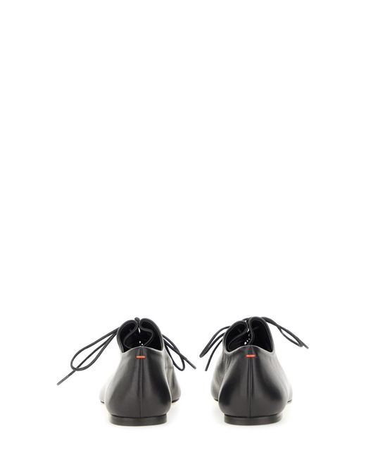 Aeyde Black Lace-Up Shoe Isla