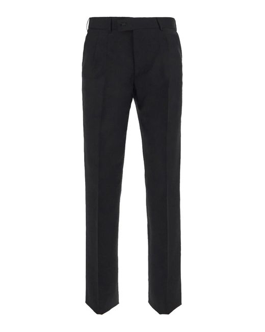 Maurizio Miri Black Trousers In With Tapered Leg Design for men