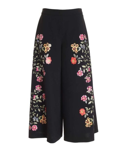 Vivetta Blue Flower Print Pants
