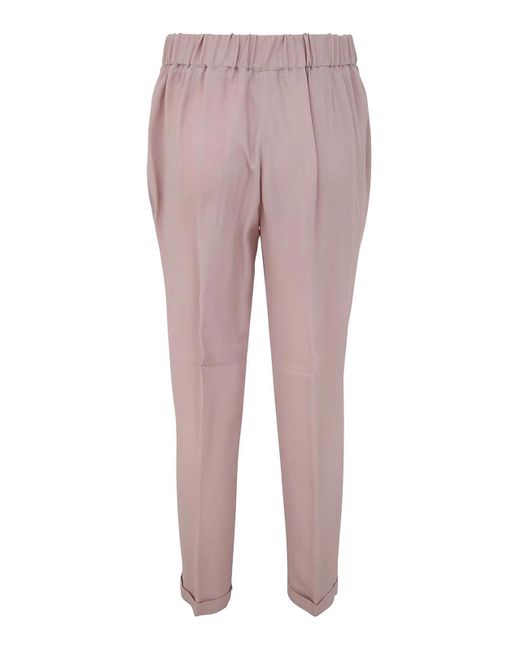 Fabiana Filippi Pink Regular Trousers