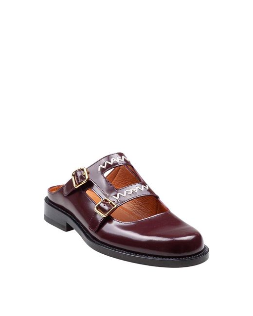 Marni Brown Sabot Moccasin