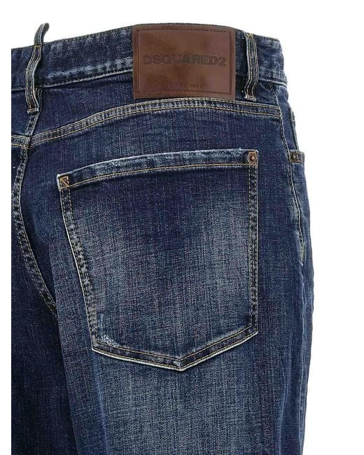 DSquared² Blue Loose Twist Jeans Jeans