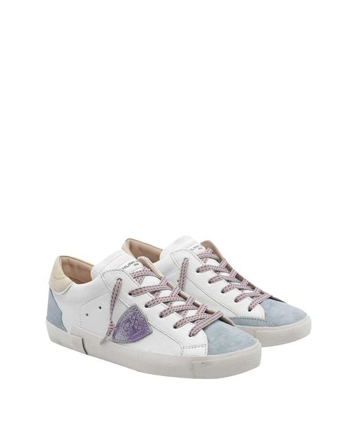 Philippe Model White And Light Prsx Sneakers