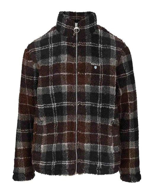 Barbour Black Tartan Fleece for men
