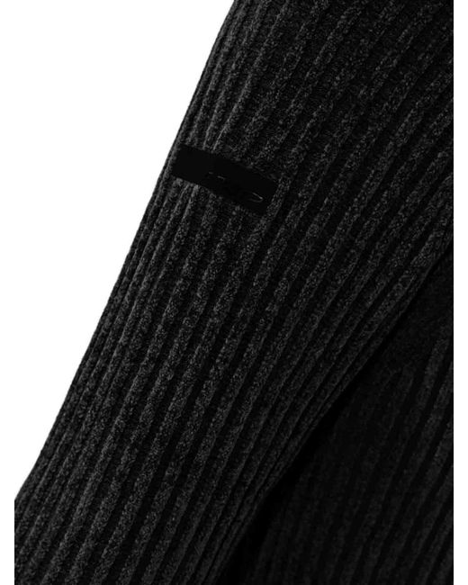 Rrd Black Velvet Rave Ribbed Turtleneck for men