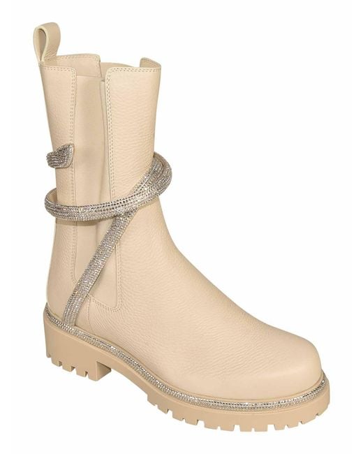 Rene Caovilla Natural Boots