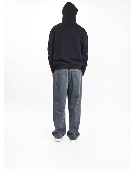Moschino Blue Egg Hood Sweatshirt for men