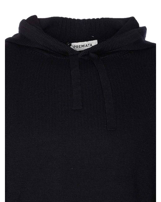 Premiata Blue Logo Hooded Sweater for men