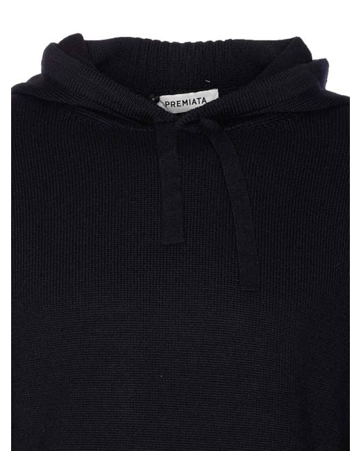 Premiata Blue Logo Hooded Sweater for men