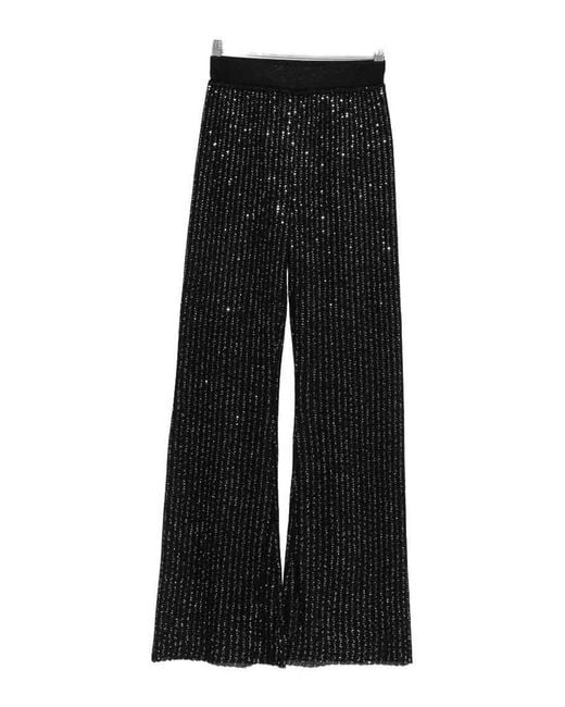 Missoni Black Flared Leg Trousers