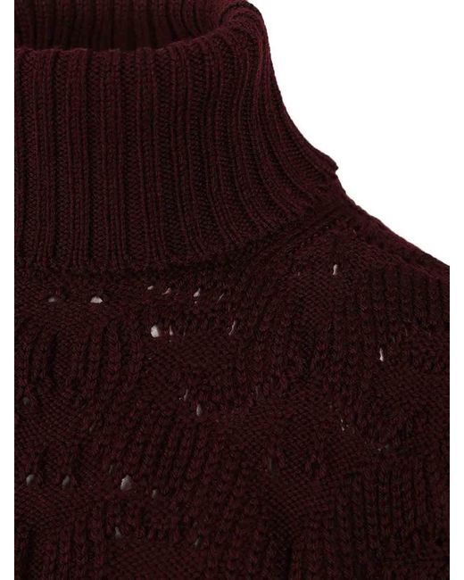 Etro Red Turtleneck Sweater