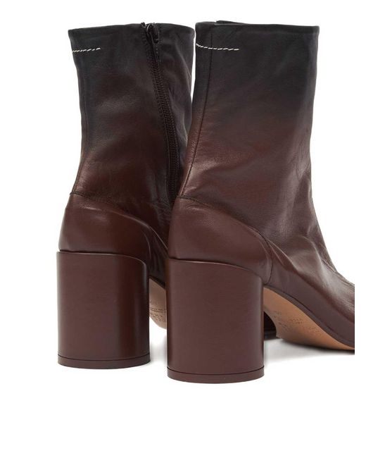 MM6 by Maison Margiela Brown Knee Hight Boots