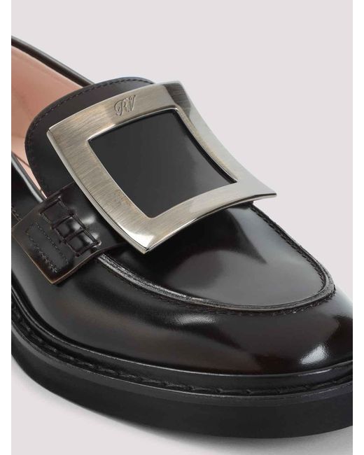 Roger Vivier Black Viv Rangers Met Buc 25 Loafers