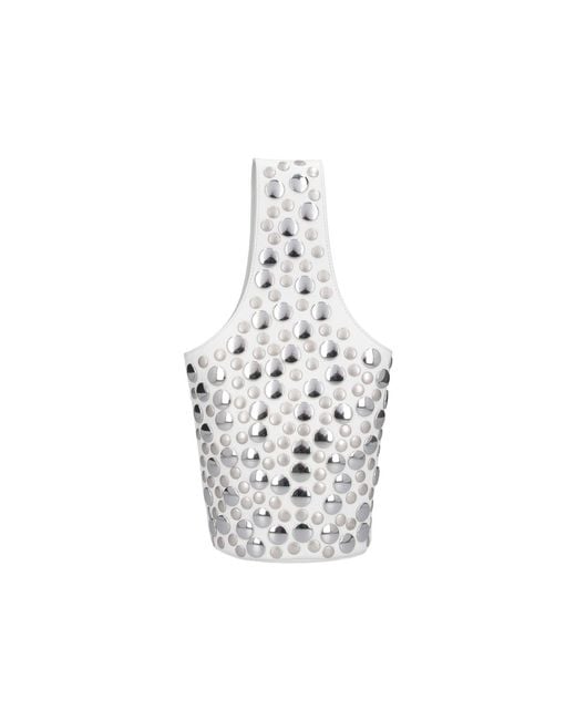 Khaite White Livia Small Tote Bag