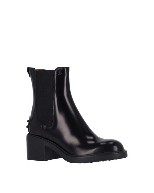 Tod's Black Chelsea Boots