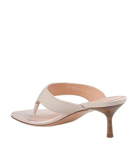 Agl Attilio Giusti Leombruni Natural Leather Flip-Flops