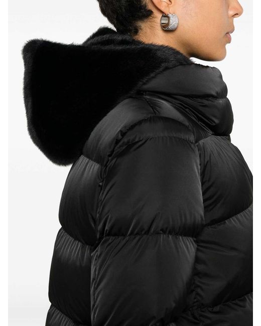Herno Black Quilted Down Jacket With Hood