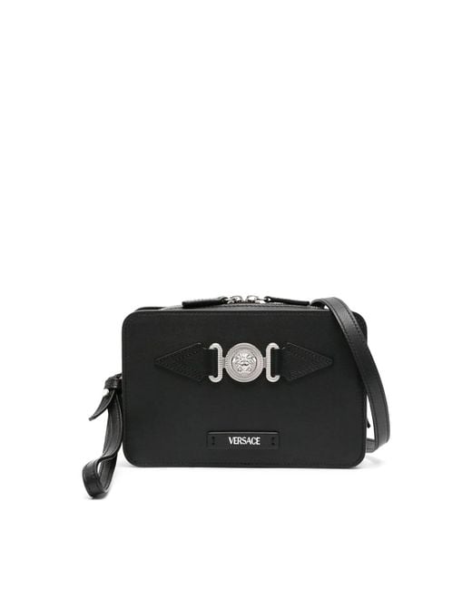Versace Black Camera Bag Calf for men