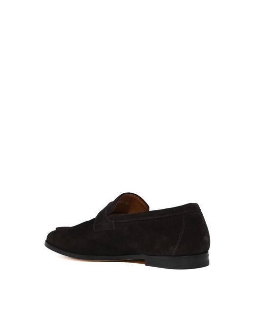 Doucal's Black Adler Single Buckle Moccas for men