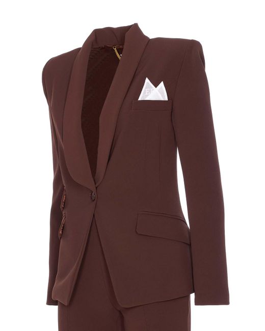 Elisabetta Franchi Red Elegant Suit