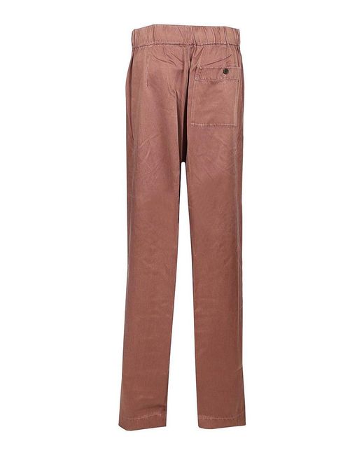 Dries Van Noten Purple Wide Leg Trousers