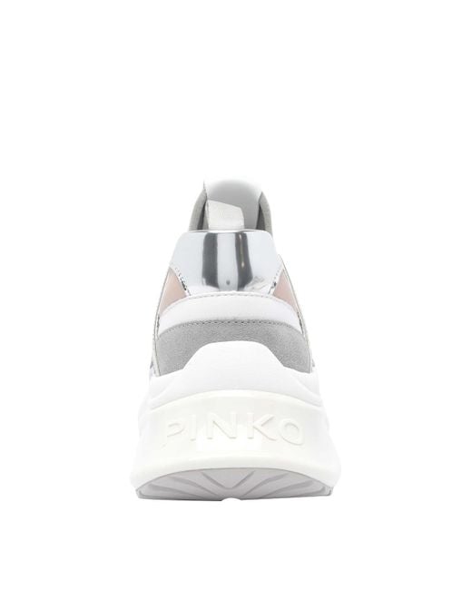 Pinko White Ariel 01 Sneakers