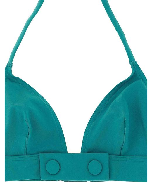 Eres Green 'Bord' Bikini Top
