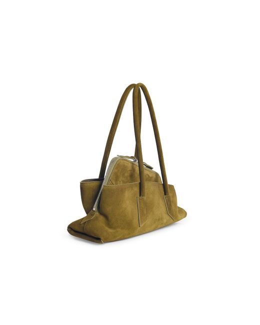 The Attico Green Small Khaki Leather Bag