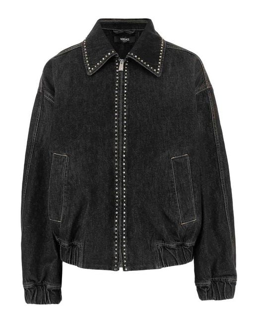 Versace Black Blouson Denim
