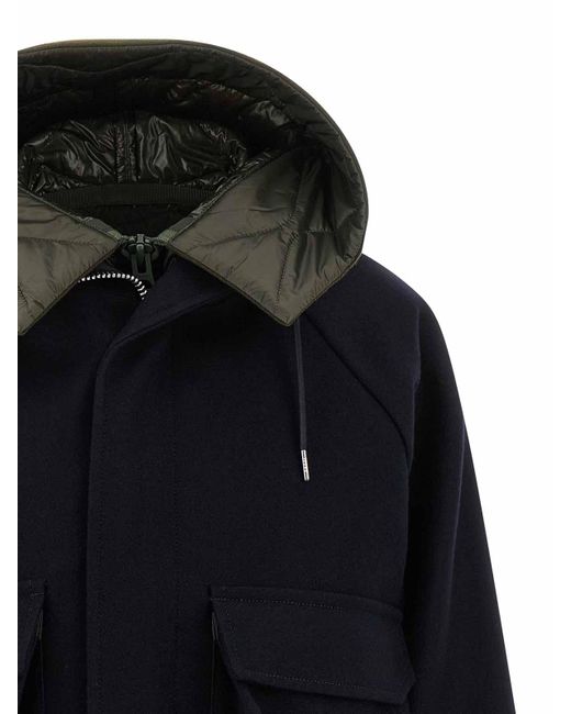 Sacai Black Melton Blouson