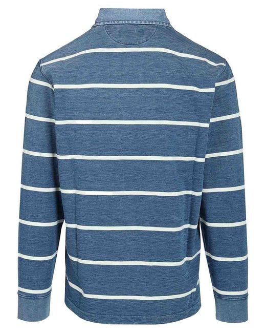 Polo Ralph Lauren Blue Polo Bear Rugby Shirt for men