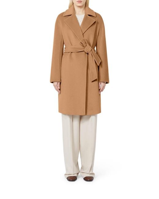 Max Mara Brown Scire Wool Coat