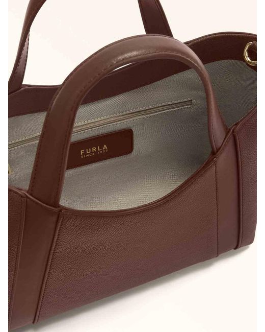 Furla Brown Goccia S Tote Handbag