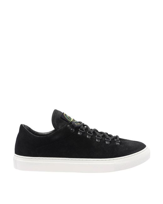 Stone Island Black Logo Sneakers for men