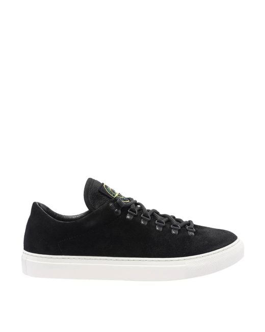 Stone Island Black Logo Sneakers for men