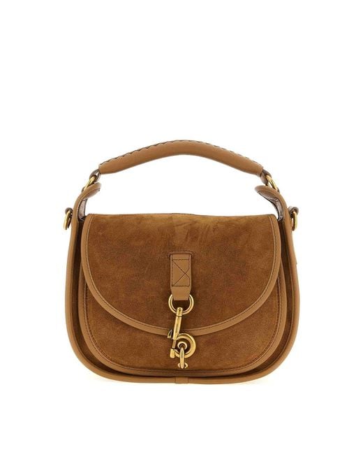 Burberry Brown Messenger Clip Crossody Ag