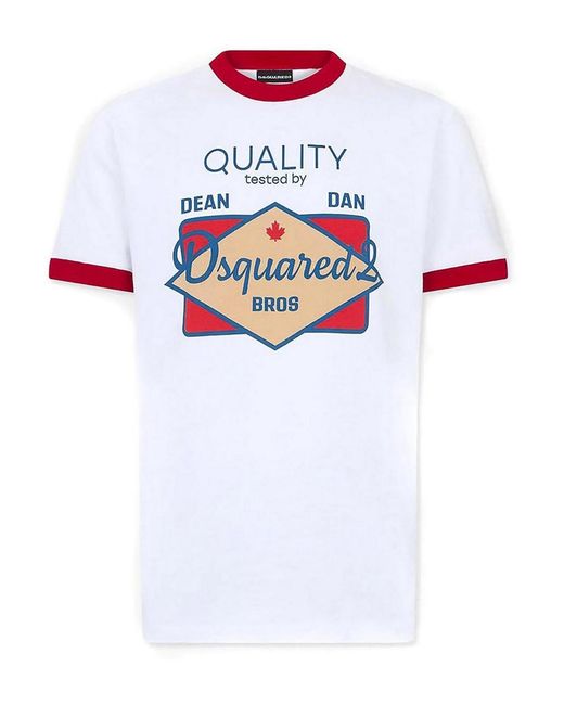 DSquared² White T-Shirt for men