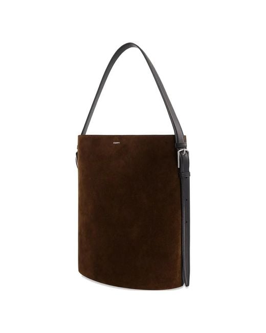 Coperni Brown Suede Ergonomic Tote