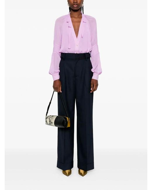 Alberta Ferretti Black Pants