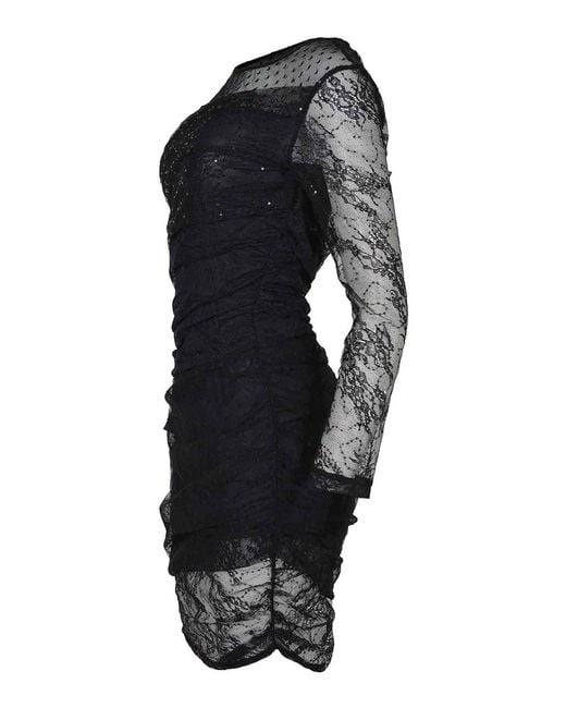 Pinko Black Dress Made Of Lace