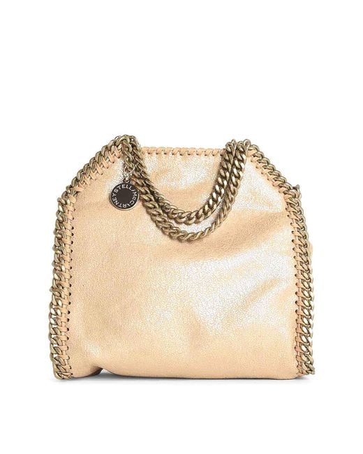 Stella McCartney Natural Tote Micro Falabella Bag