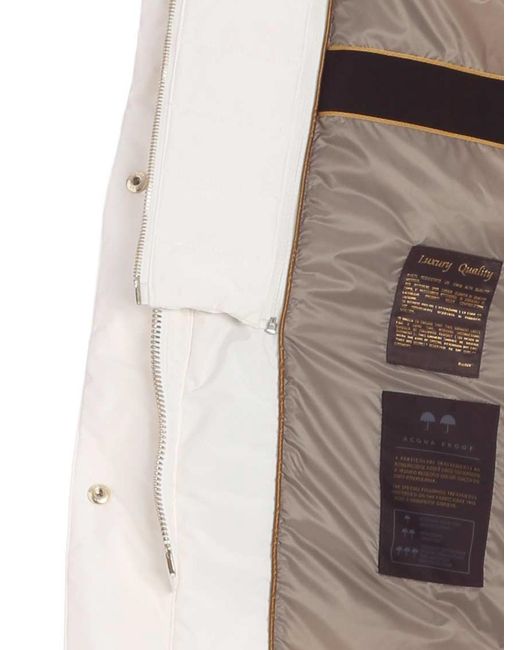 Moorer White Parka Down Jacket