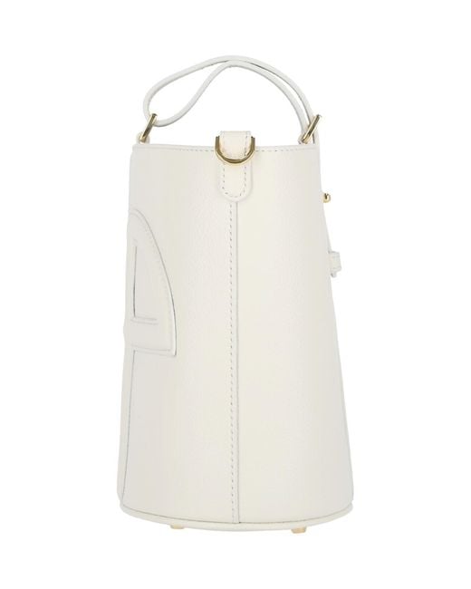 Patou White Small Bucket Bag