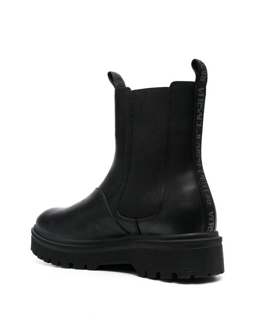 Versace Jeans Couture Black 'chelsea' Boots for men