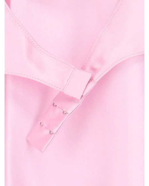 Courreges Pink Silk Mini Dress
