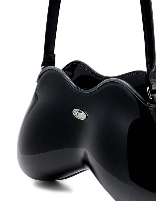 DIESEL Black Double-D Shoulder Bag